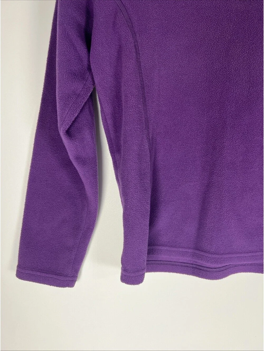 Northface Girls/Youth Purple Fleece 3/4 Zip Pullover Jacket Size Large 14-16